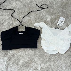 Selling two Zara tops together - one never worn with tag